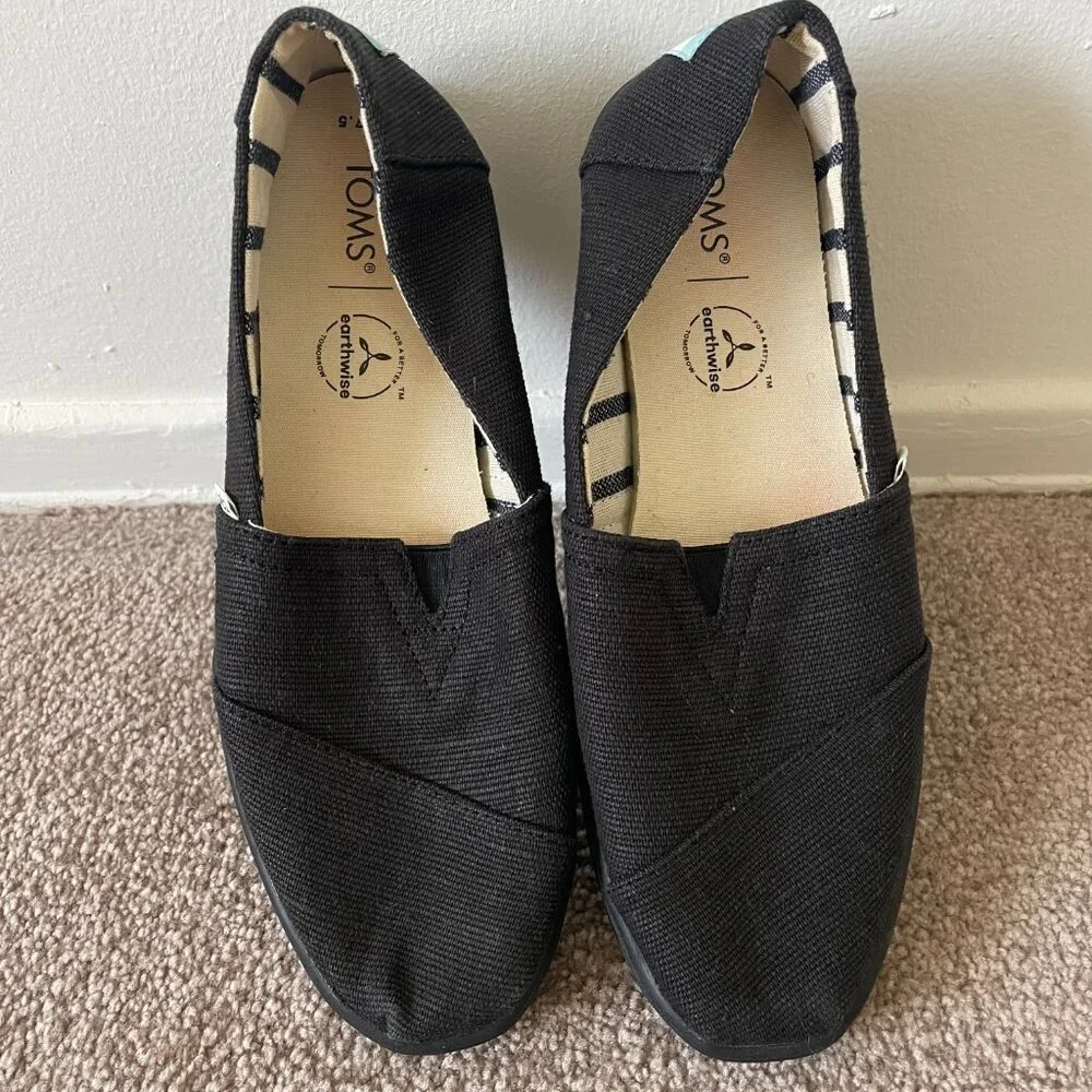 TOMS NWOT Alpargata Cupsole Slip-On Shoes in black - Picture 7 of 11